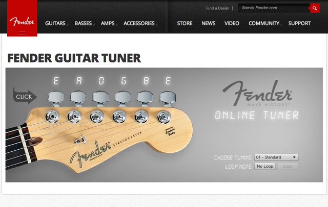 Fender Online Guitar Tuner | Fender