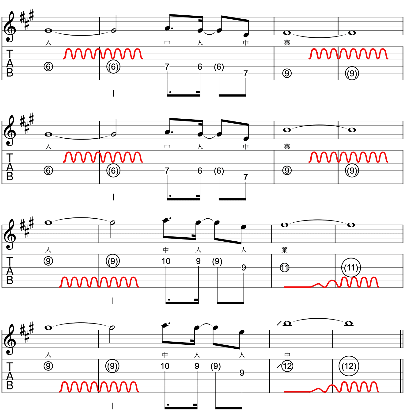 練習曲の楽譜