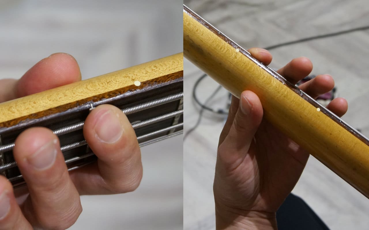左手のフォーム
